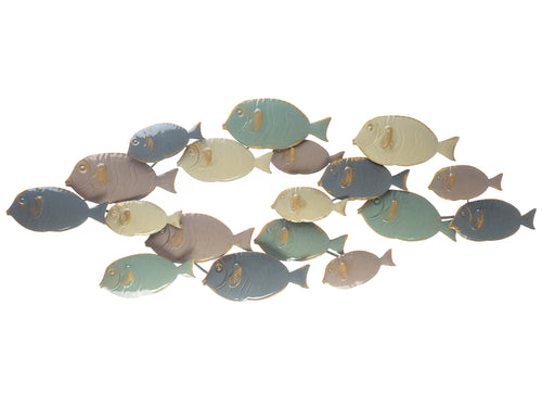 Decorazione da parete Pesce FERMIUM Metallo 47 cm Multicolore