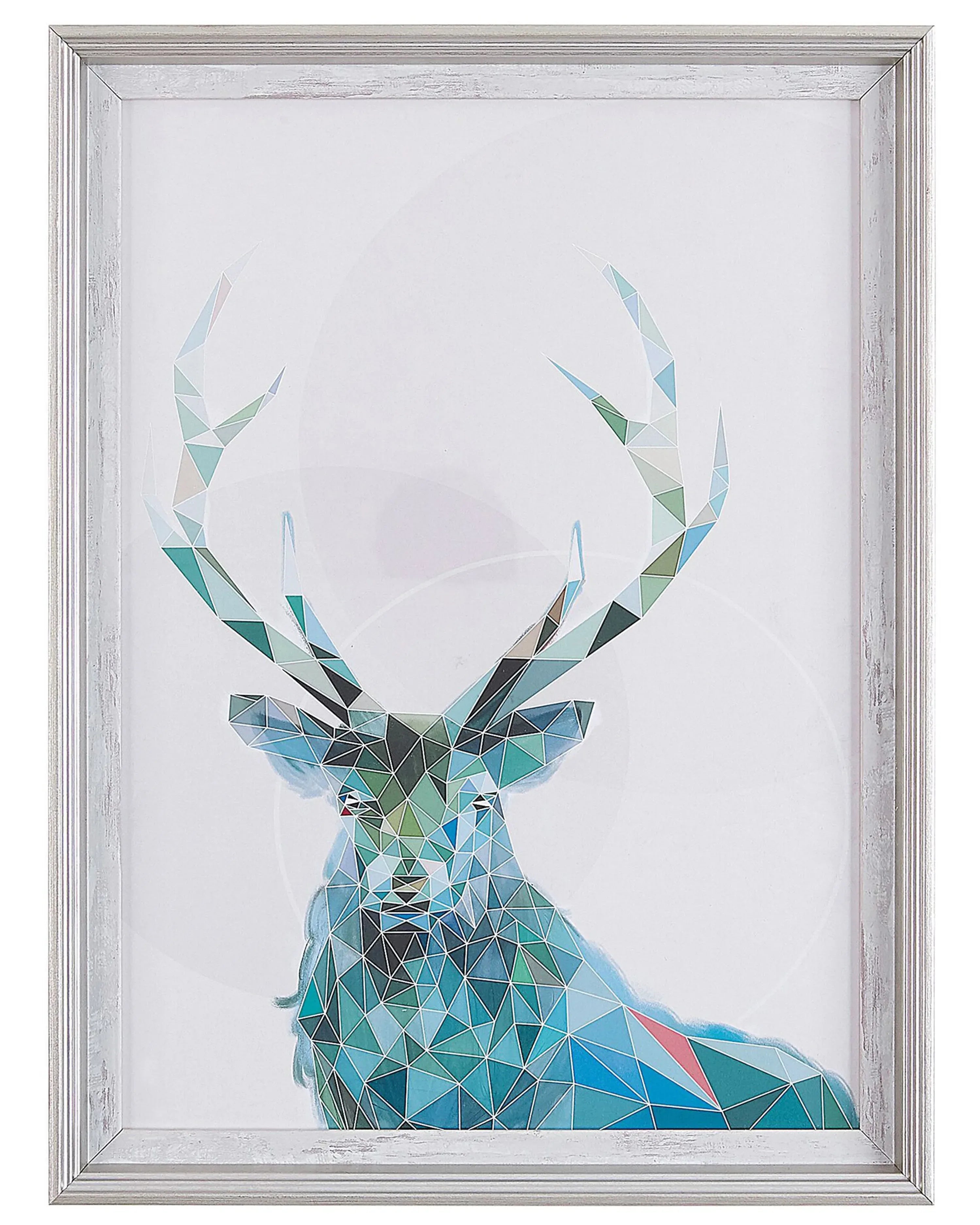 Stampa da parete Incorniciata KAYES Motivo animale 30 x 40 cm Blu