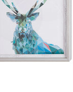 Impression murale encadrée Motif animal 30 x 40 cm Bleu