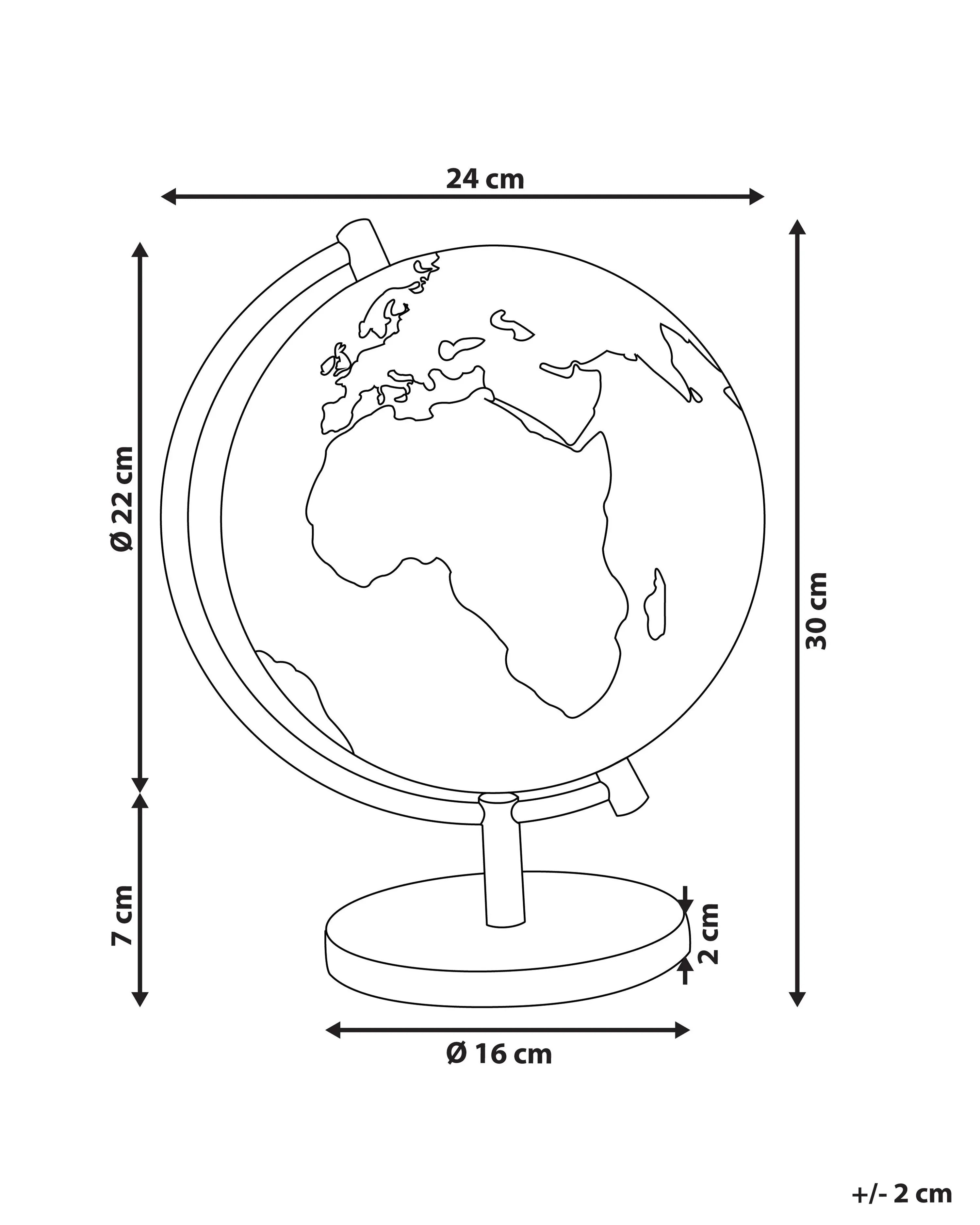 Mappamondo Blu 30 cm