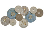 Decorazione da parete HASSIUM Metallo 48 cm Blu