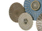 Décoration murale Métal 48 cm Bleu