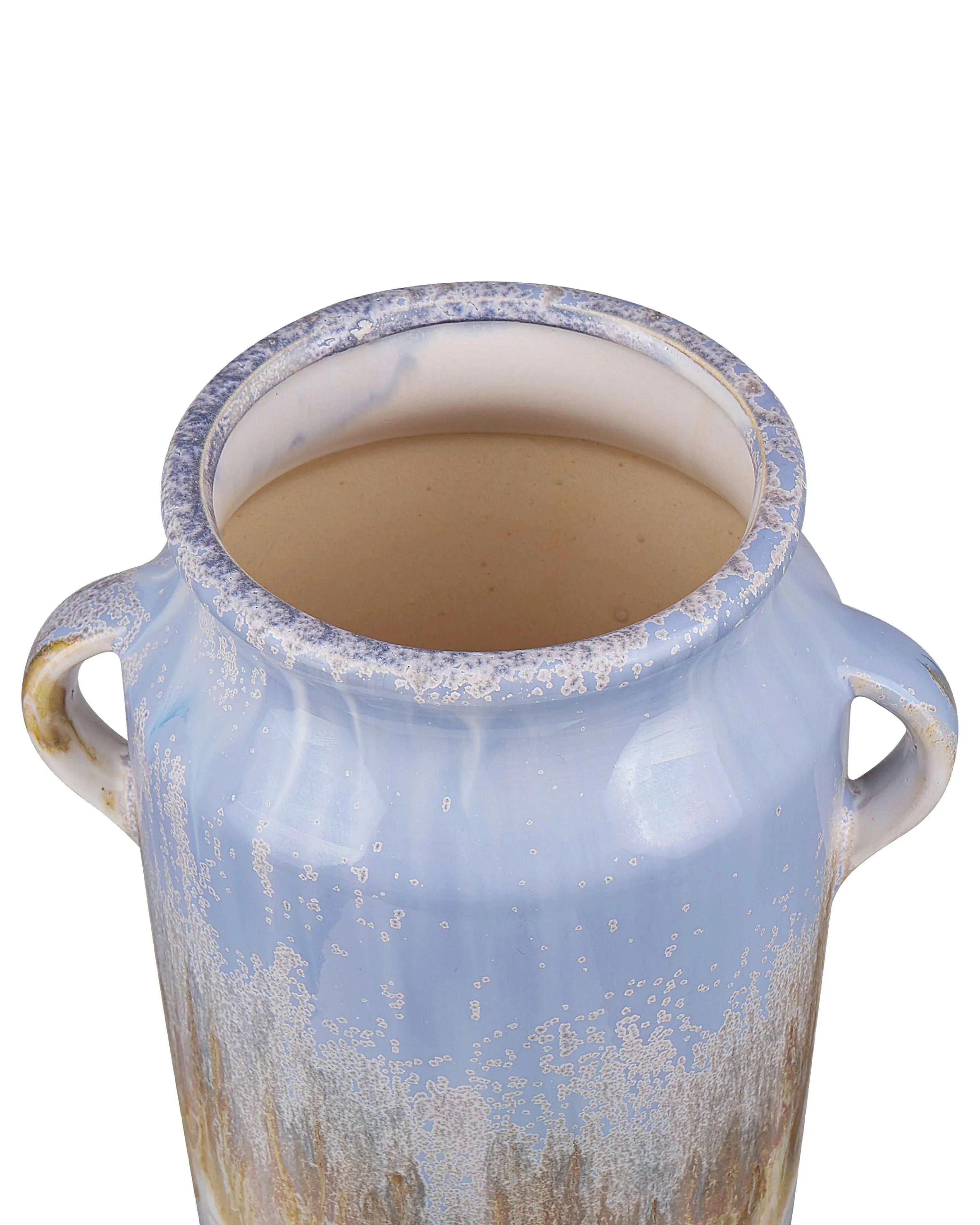 Vase à fleurs Grès cérame 25 cm Bleu clair