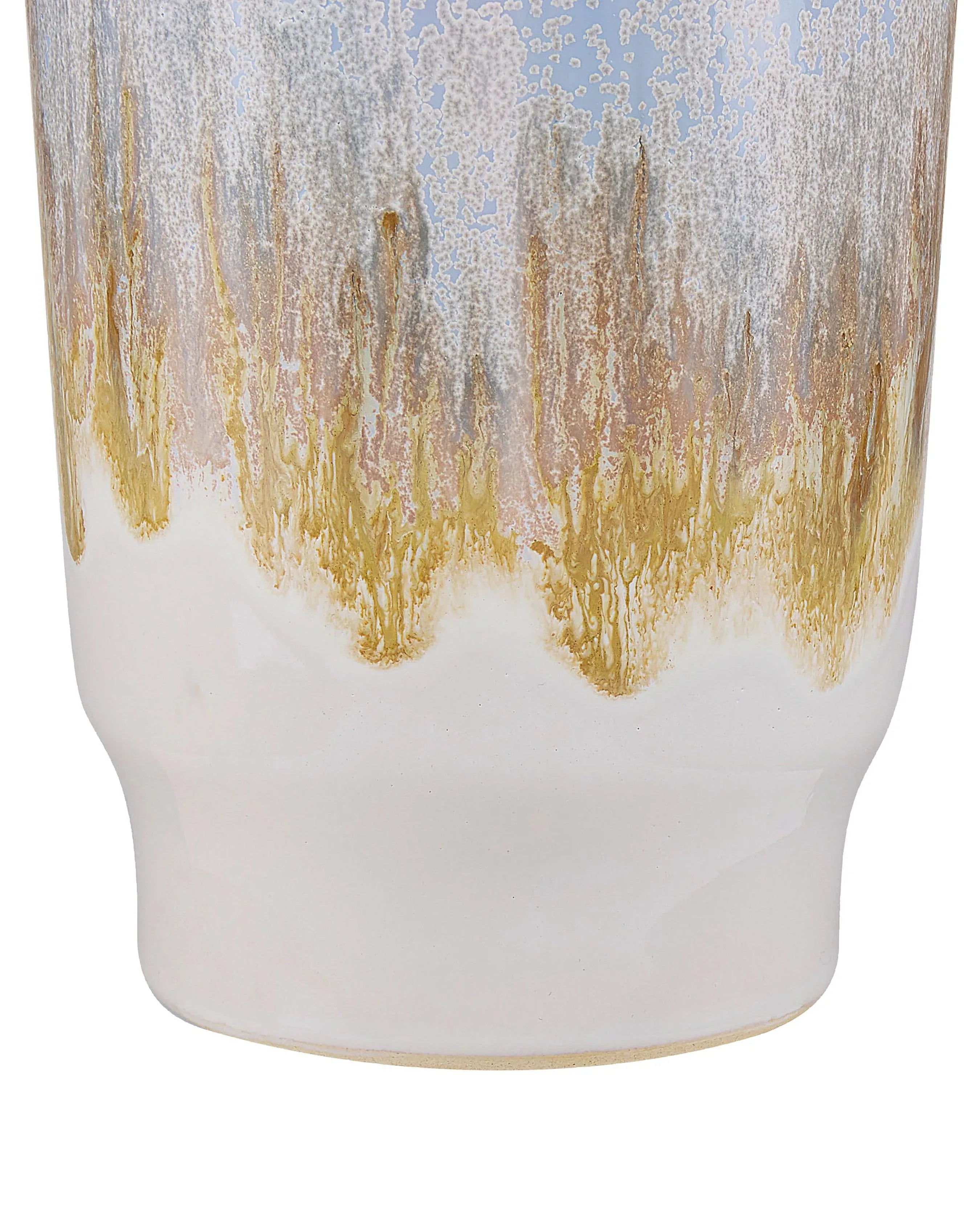 Vase à fleurs Grès cérame 25 cm Bleu clair