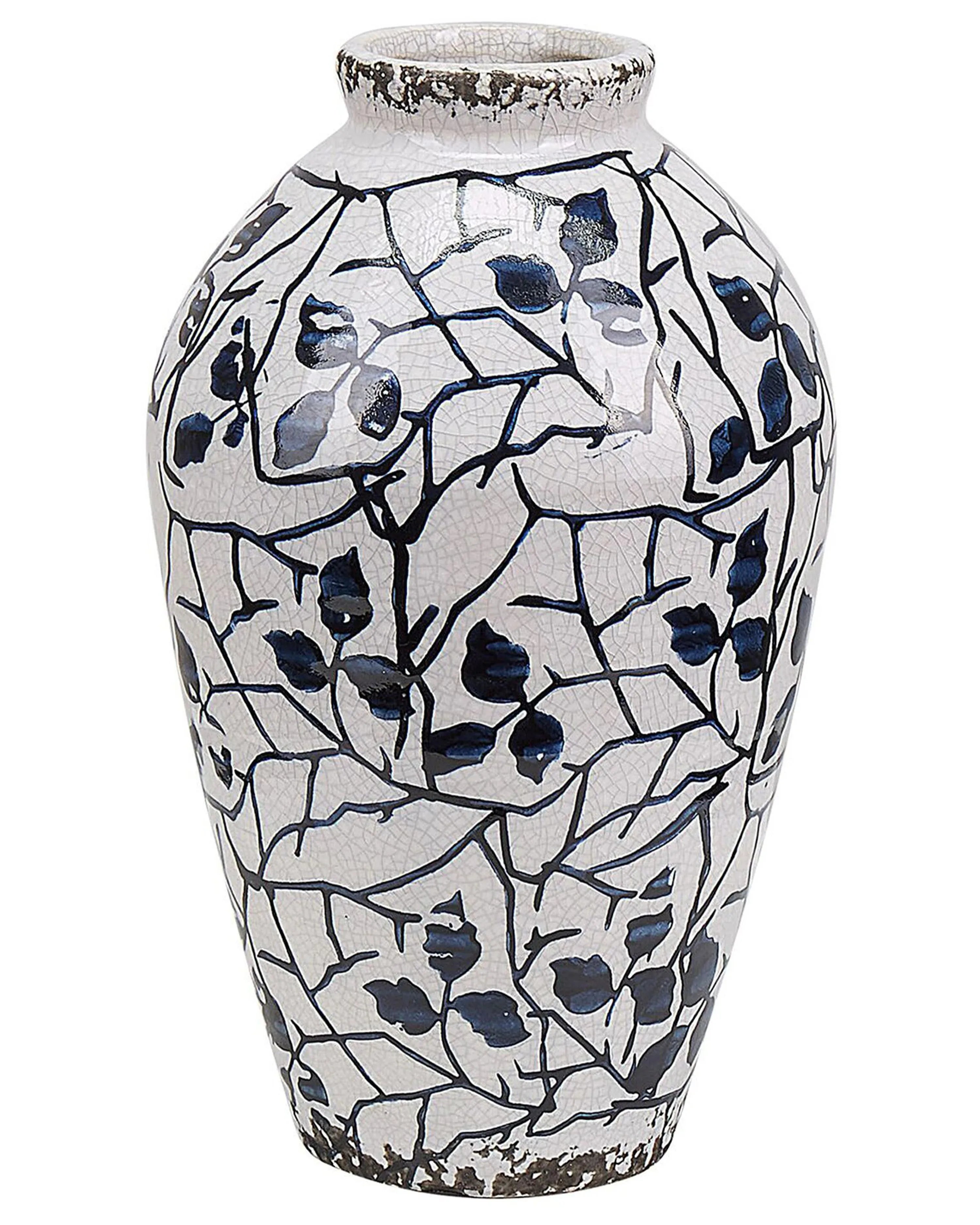 Vaso da fiori MALLIA Gres porcellanato 20 cm Bianco