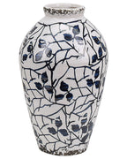 Vaso da fiori MALLIA Gres porcellanato 22 cm Bianco