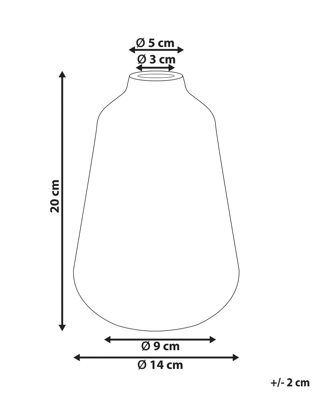 Vase à fleurs en grès cérame 20/25 cm Blanc et Bleu Marine – Fait main, étanche, style rétro