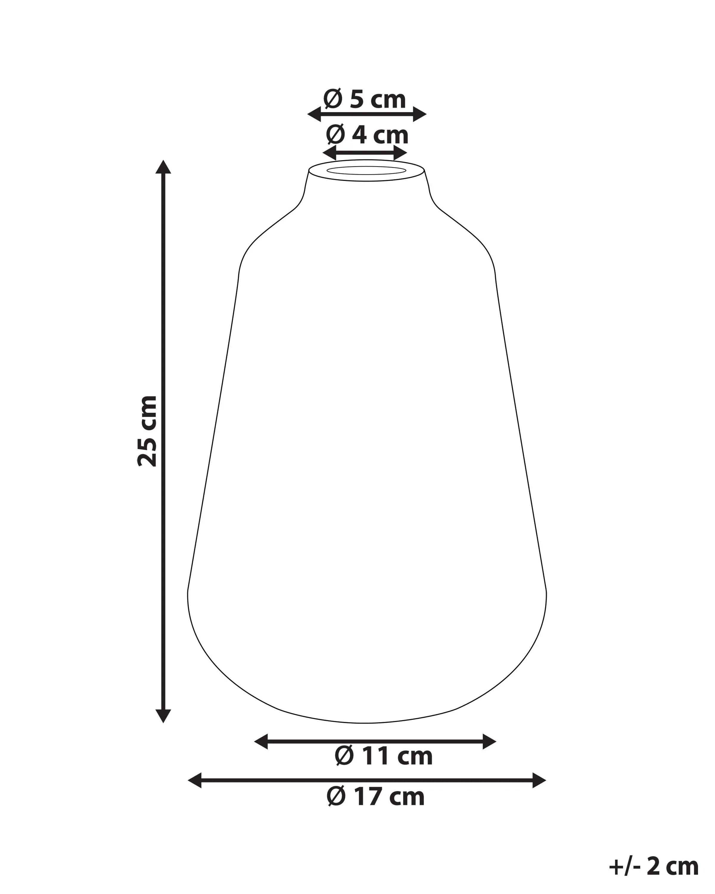 Vase à fleurs en grès cérame 20/25 cm Blanc et Bleu Marine – Fait à la main, Imperméable, Style Rétro