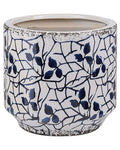 Vaso da fiori MYOS Gres porcellanato 15 cm Bianco