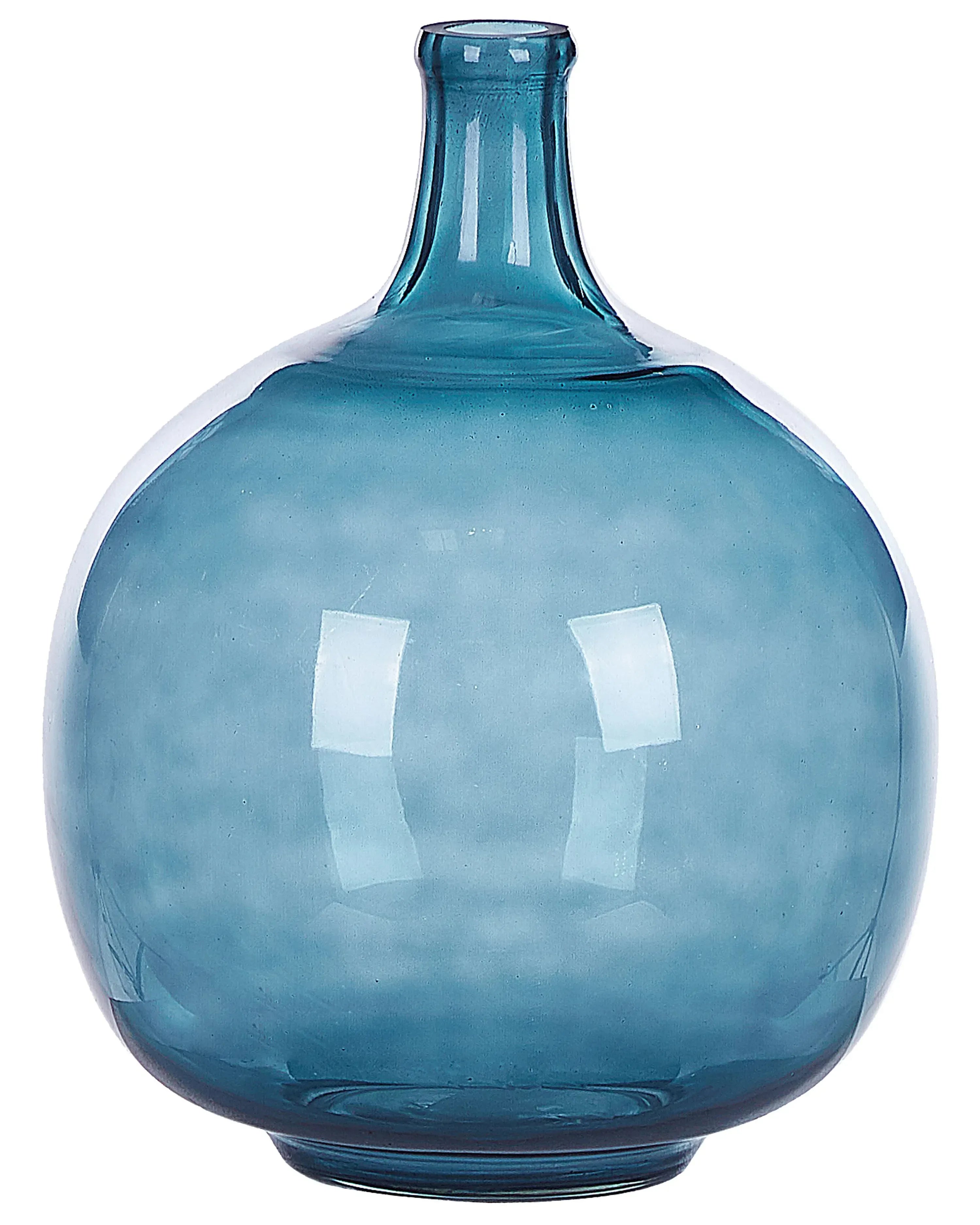 Vaso decorativo CHAPPATHI Vetro 31 cm Blu