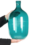 Vase décoratif Verre 48 cm Turquoise
