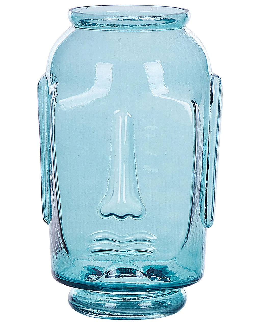 Vase décoratif en verre bleu 31 cm