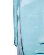 Vase décoratif en verre bleu 31 cm