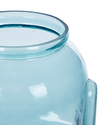 Vase décoratif en verre bleu 31 cm