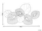 Décoration murale Feuille MAGNESIUM Métal 55 cm Or