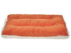 Lit pour animaux en velours orange 70x55 cm – Très doux, lavable en machine, 100 % polyester