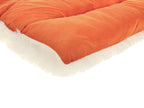 Lit pour animaux en velours orange 70x55 cm – Très doux, lavable en machine, 100 % polyester