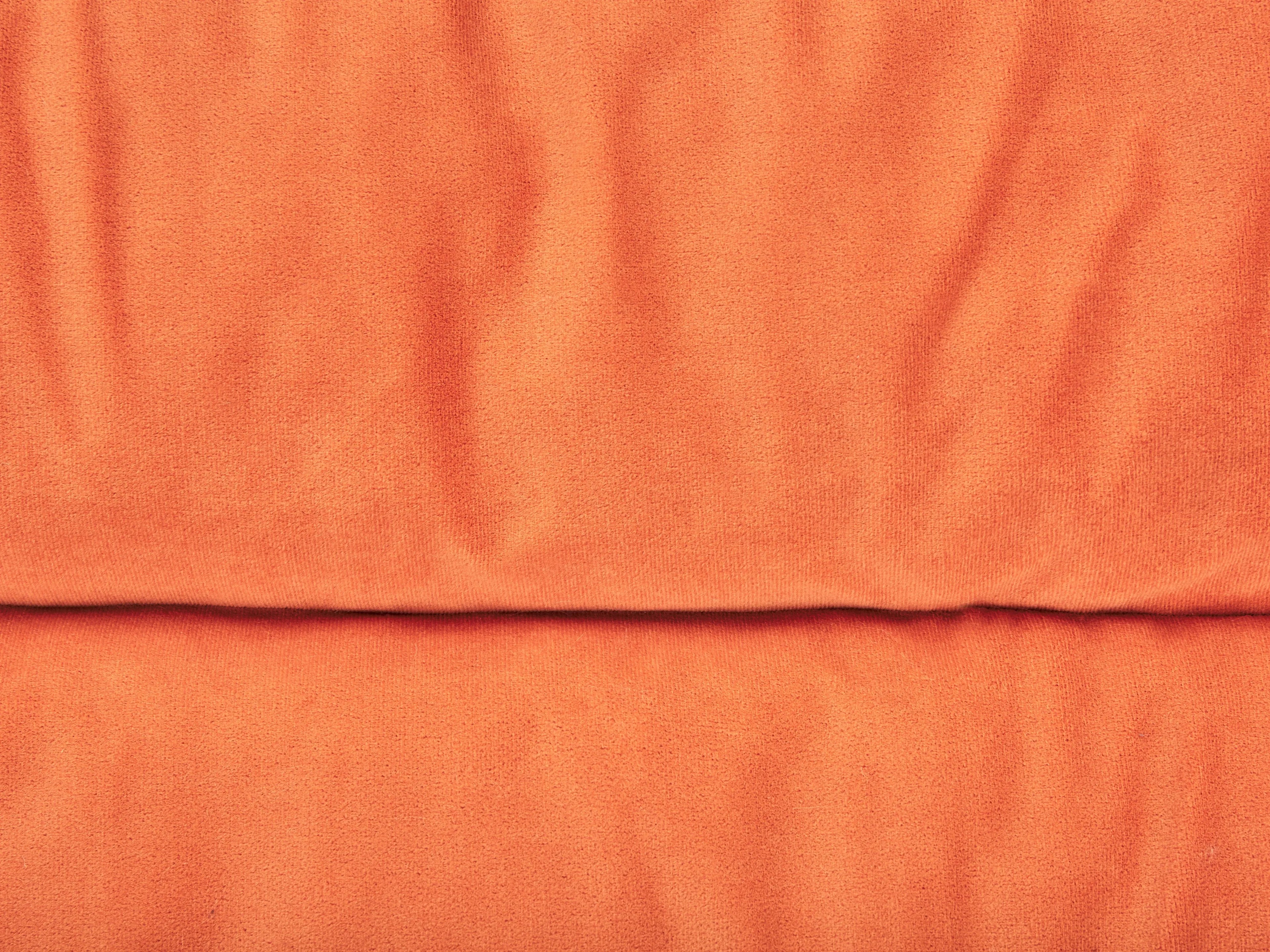 Lit pour animaux en velours orange 70x55 cm – Très doux, lavable en machine, 100 % polyester