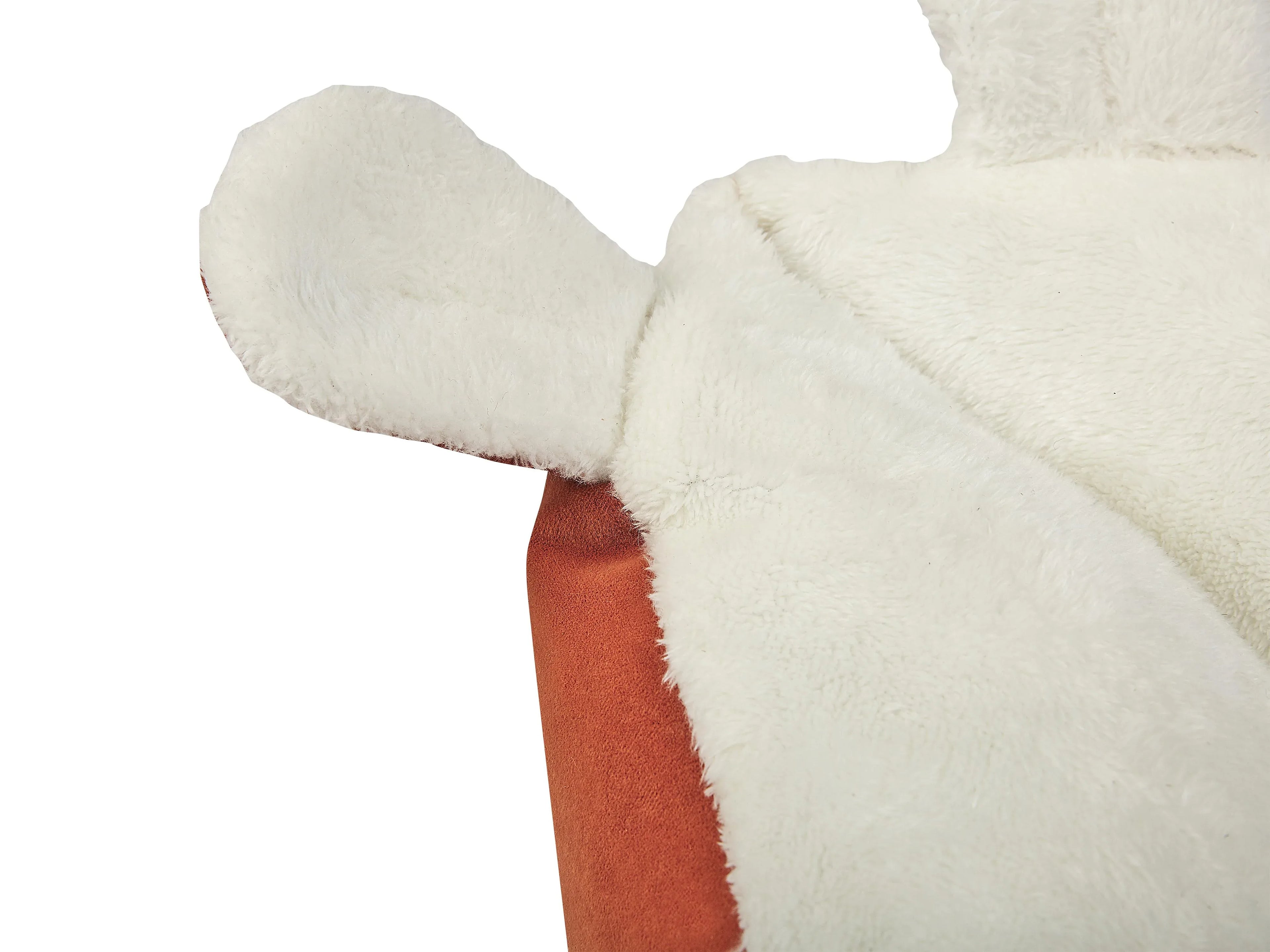 Niche en velours orange pour animaux de compagnie 50x45 cm