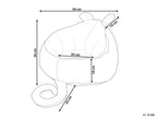 Niche en velours orange pour animaux de compagnie 50x45 cm