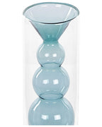 Vase à fleurs Verre 27 cm Turquoise