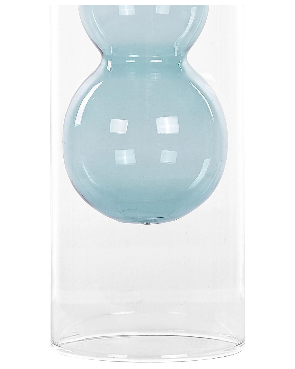 Vase à fleurs Verre 27 cm Turquoise