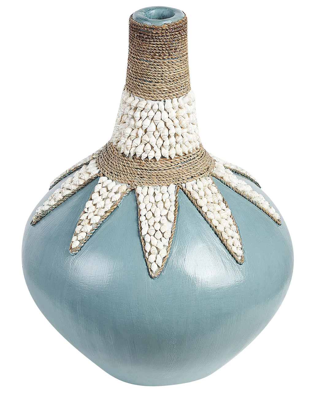 Vaso decorativo SILAU Ceramica 43 cm Blu