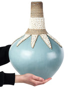 Vase décoratif Céramique 43 cm Bleu