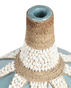 Vase décoratif Céramique 43 cm Bleu