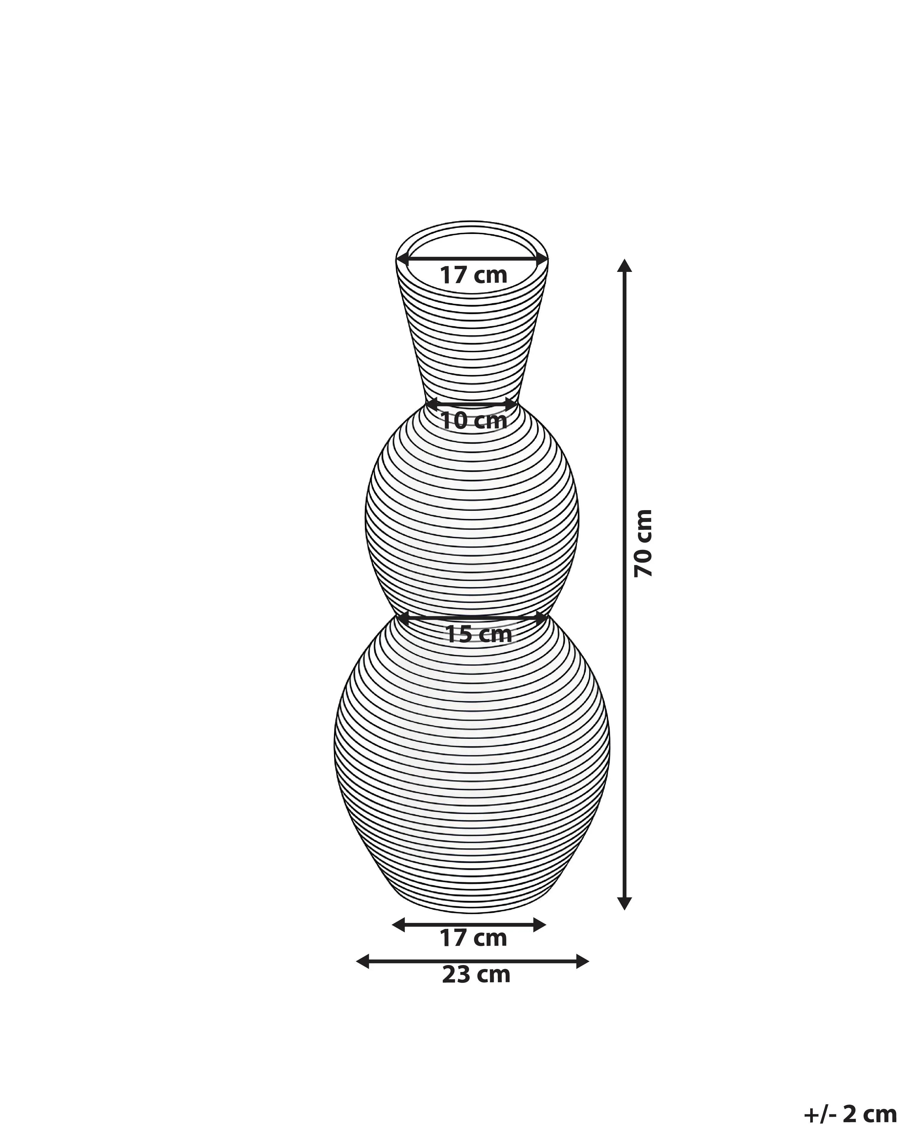 Vase décoratif en rotin 70 cm Naturel – Fait main, pour intérieur et extérieur, style bohème
