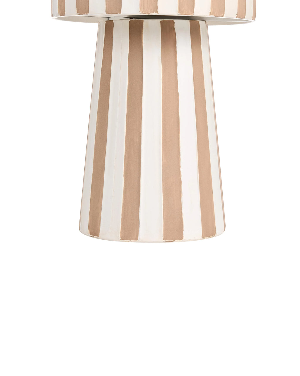 Pot de fleurs Métal 30 cm Blanc/Beige