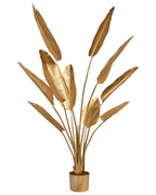 Pianta artificiale BANANA TREE 162 cm Oro