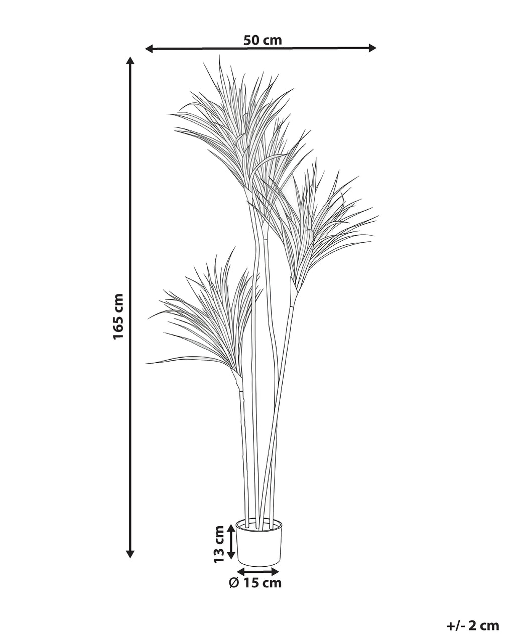 Plante artificielle 165 cm Vert