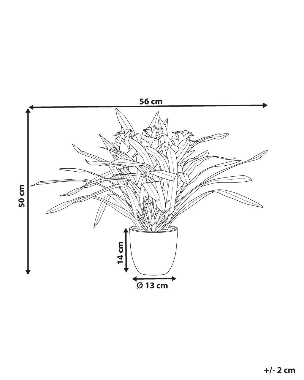 Plante artificielle 50 cm Verte
