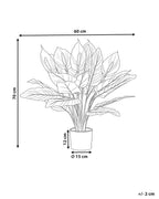Plante artificielle Spathiphyllum 70 cm Verte