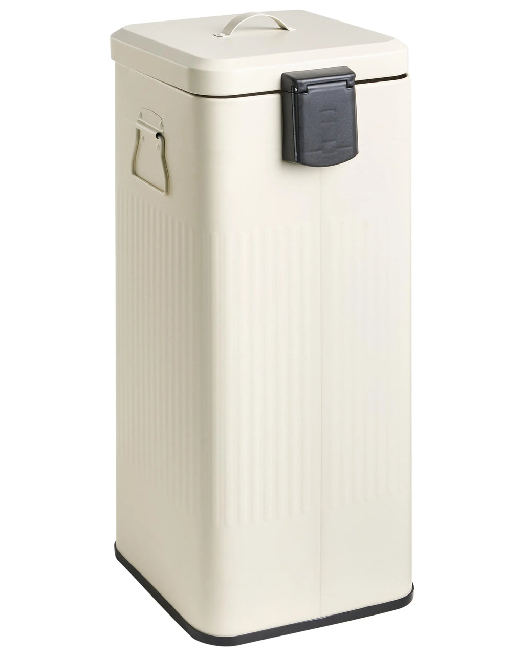 Poubelle 30 L Métal Beige