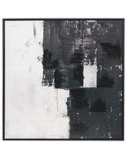 Lot de 2 toiles Motif abstrait Noir