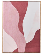 Lot de 2 toiles Motif abstrait Rose