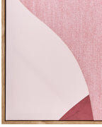 Lot de 2 toiles Motif abstrait Rose