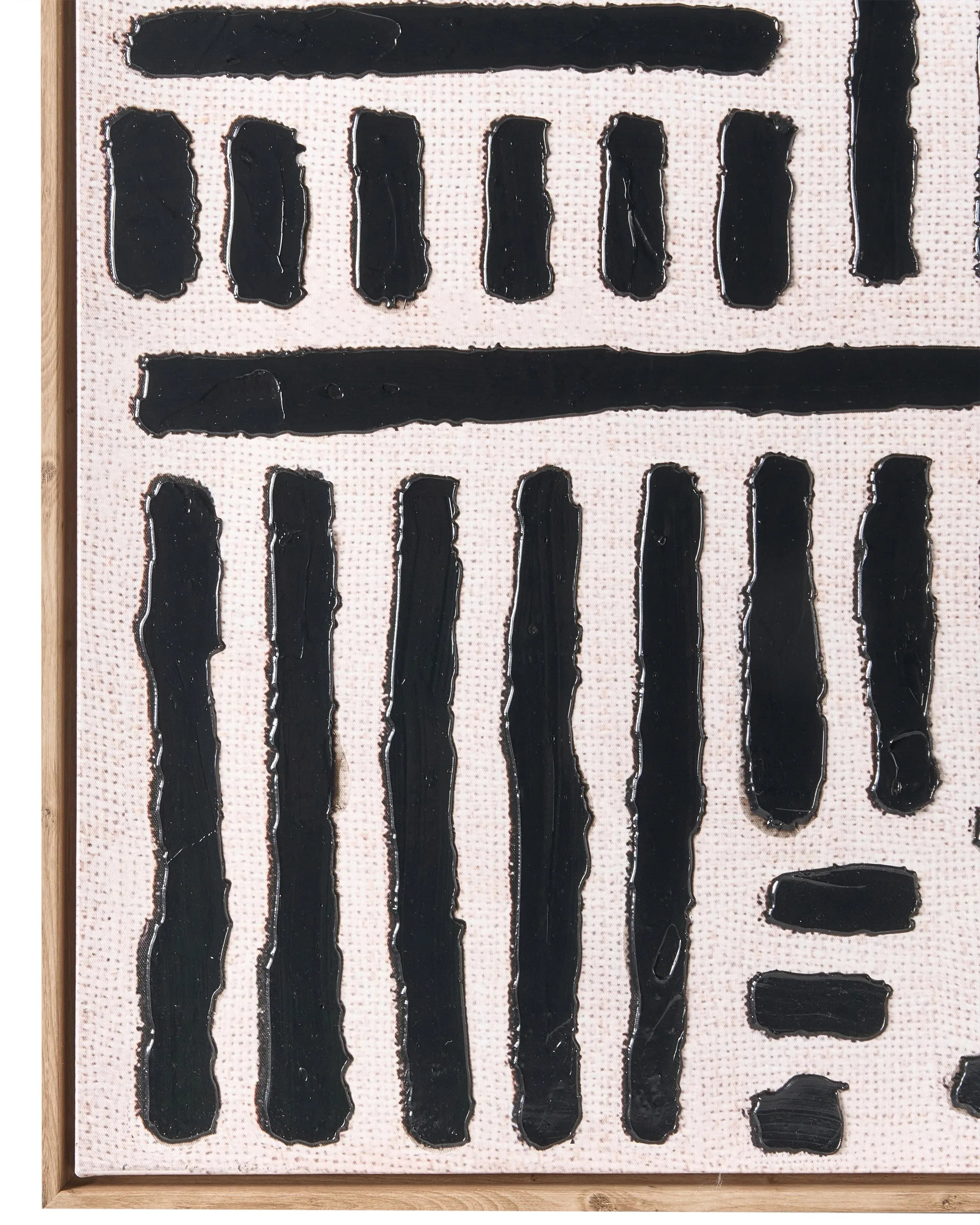 Impression sur toile Motif abstrait Noir