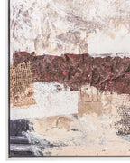 Impression sur toile Motif abstrait Marron