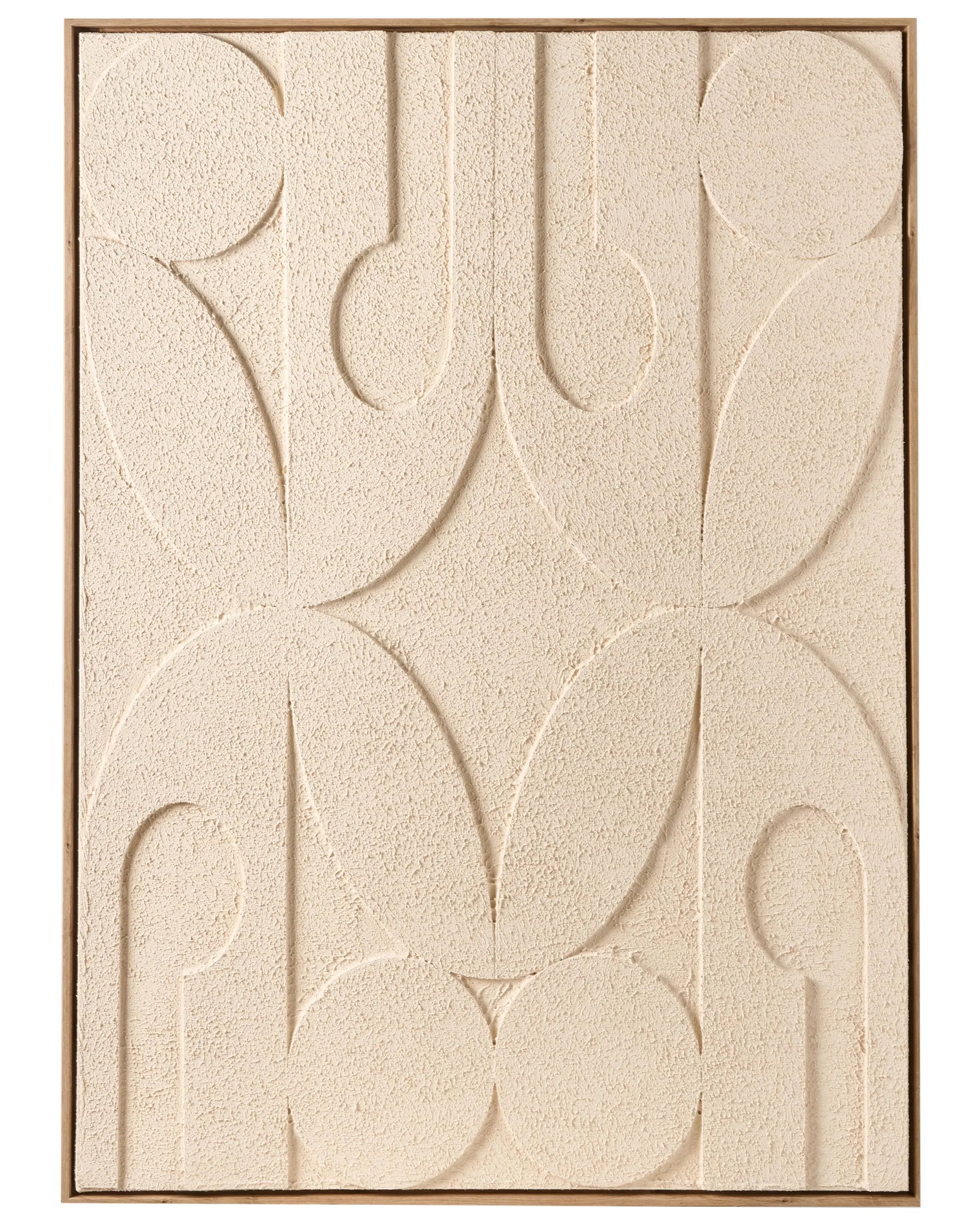 Stampa su tela COLERAINE Motivo astratto Beige