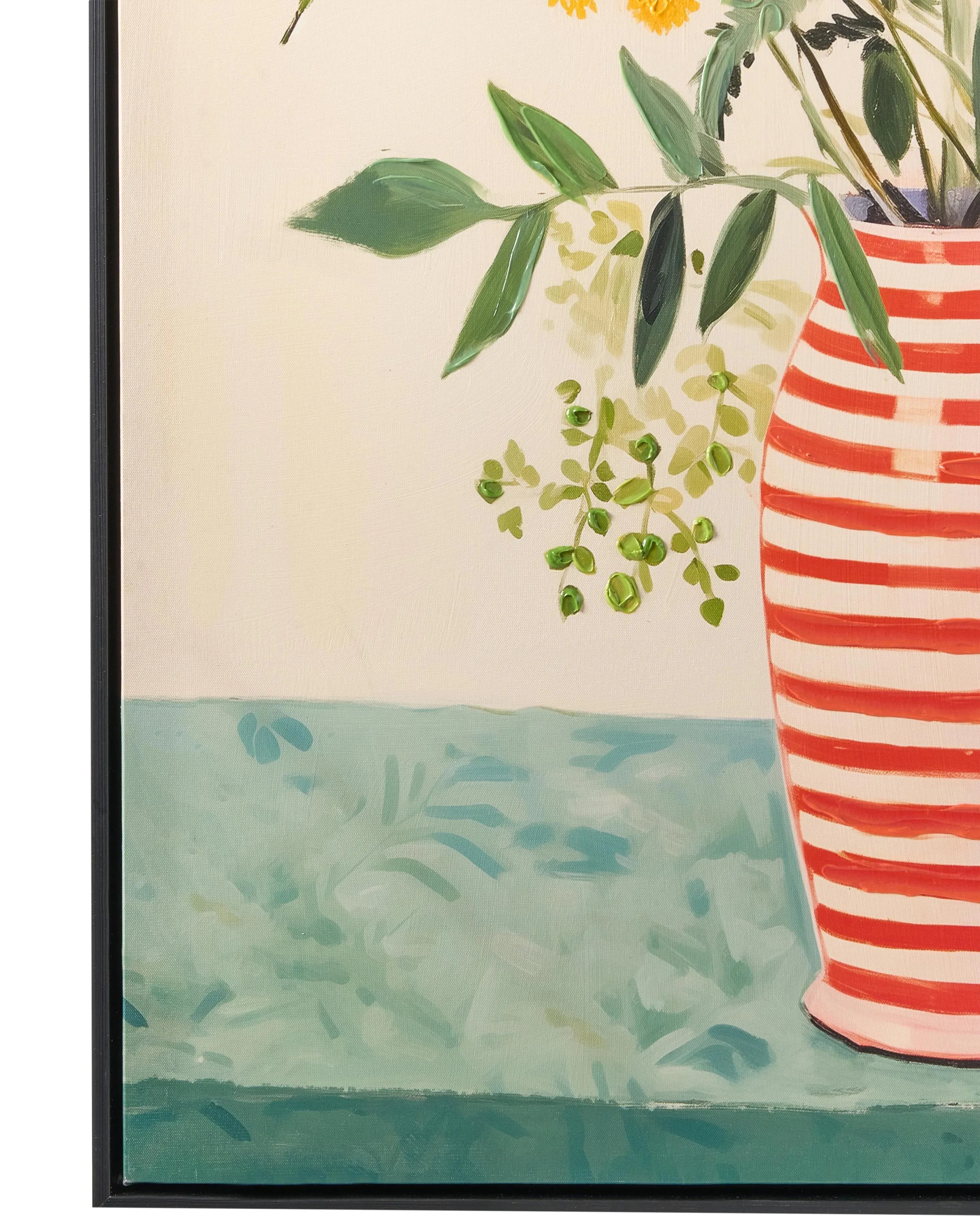 Impression sur toile Motif floral Multicolore