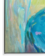 Impression sur toile Motif floral Bleu