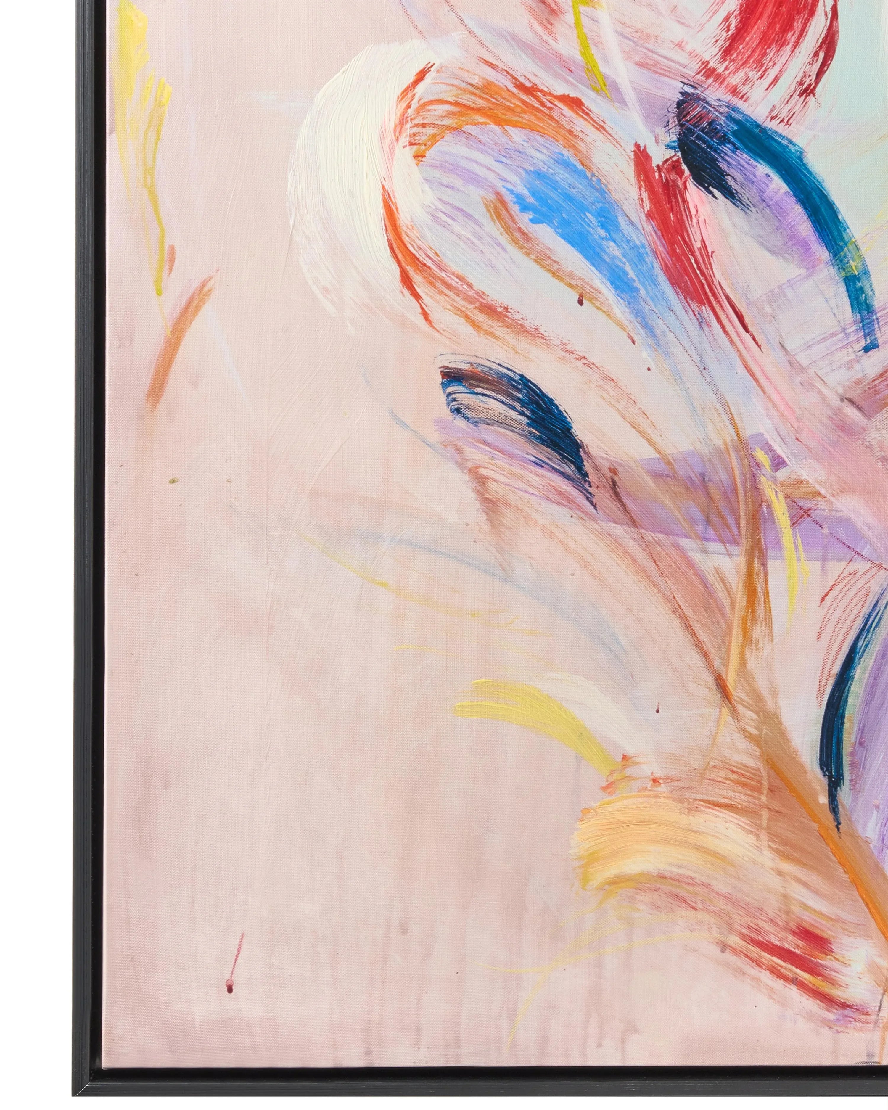 Impression sur toile Motif abstrait Rose