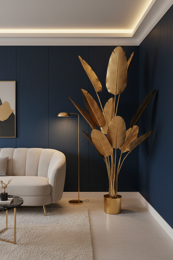 Golden Bird of Paradise with Background